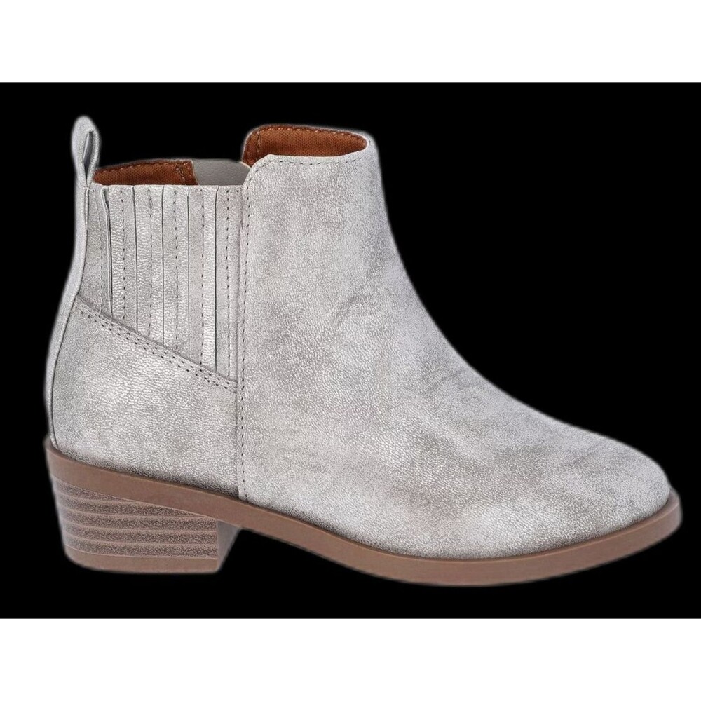 NWT Wonder Nation Girls Taupe Fashion Ankle Booties Shoes Size 4 Big Girl